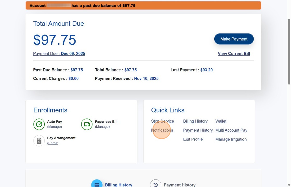 Notifications Under Quick Links.jpeg
